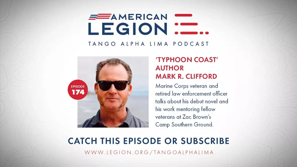 Tango Alpha Lima: American Legion Podcast featuring a man in sunglasses.